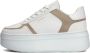 NUBIKK Lage Sneakers Dames Bayou Platform Maat: 42 Materiaal: Leer Kleur: Wit - Thumbnail 1