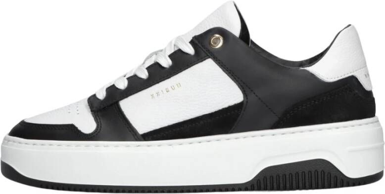 Nubikk Zwart Wit Lage Top Sneakers Black Dames