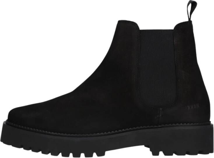 Nubikk Zwarte Chelsea Boots Logan Rai Black Heren