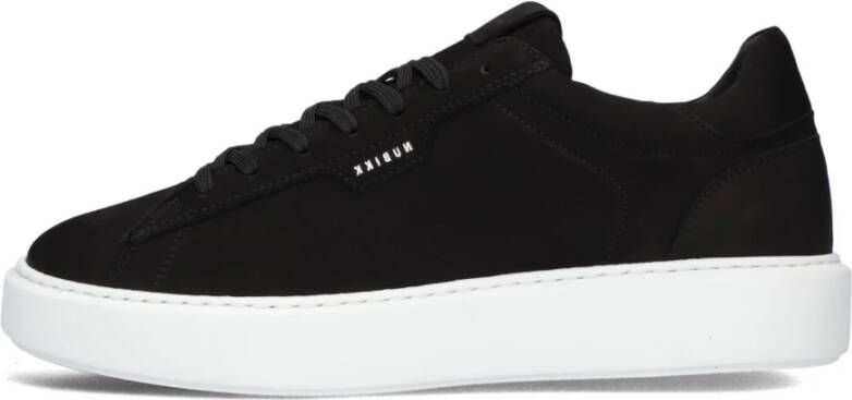 Nubikk Zwarte lage sneakers met gouden details Black Heren