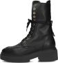 NUBIKK Veterboots Dames Finn Aubine Maat: 36 Materiaal: Leer Kleur: Zwart - Thumbnail 3