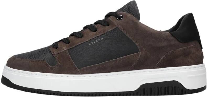 NUBIKK Lage Sneakers Heren Basket Court Heren Maat: 44 Materiaal: Nubuck Kleur: Zwart