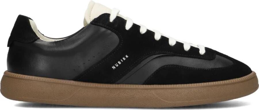 Nubikk Zwarte Leren Sneakers Ray Owen Black Dames