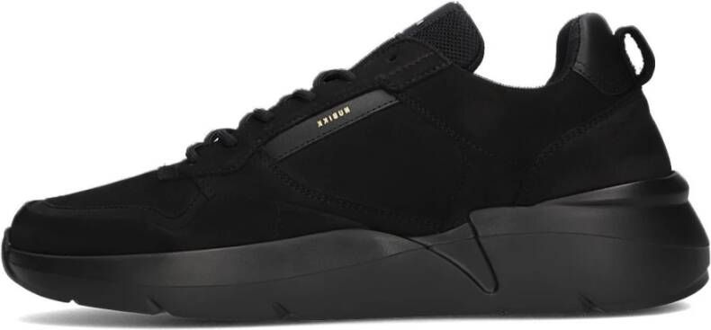 Nubikk Zwarte Road Wave Sneakers Black Heren