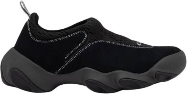 Oakley Mesh en Suède Sneakers met Metalen Logo Black Heren