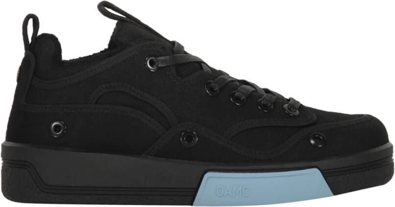 Oamc Lage Sneakers met Contrasterende Inzetstukken Black Heren