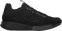 Oamc Mesh lage sneakers met suède details Black Heren - Thumbnail 1