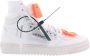 Off White Witte Leren Sneakers met Geperforeerd Detail White Heren - Thumbnail 1