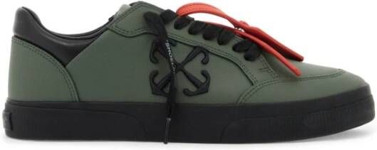 Off White Arrow-motief lage gevulkaniseerde sneakers Green Heren