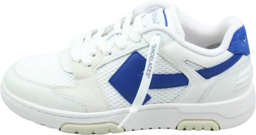 Off White Blauw Wit Slim Out Of Office Sneaker White Dames