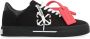 Off White Canvas lage sneakers met leren inzetstuk Black Dames - Thumbnail 11