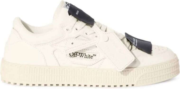 Off White Casual Lage Top Sneakers Beige Heren