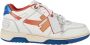 Off White Contraststiksel Sneakers Wit Rood Multicolor Heren - Thumbnail 1