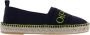 Off White Dames Bookish Canvas Espadrillas Black Dames - Thumbnail 1