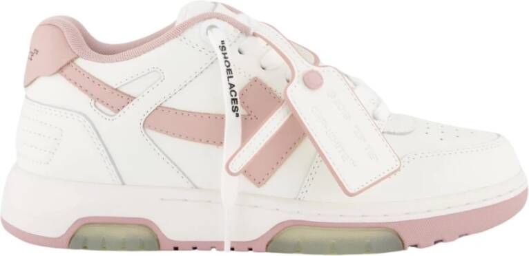 Off White Dames Casual Sneaker Wit Roze White Dames