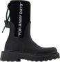 Off White Chique Sponge Rubber Regenlaars Black Dames - Thumbnail 1