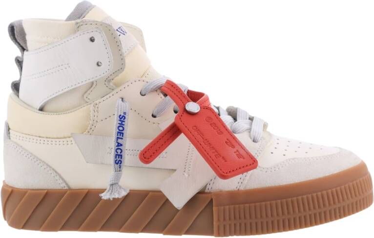 Off White Heren FloatingArrow High Sneaker Wit White Heren