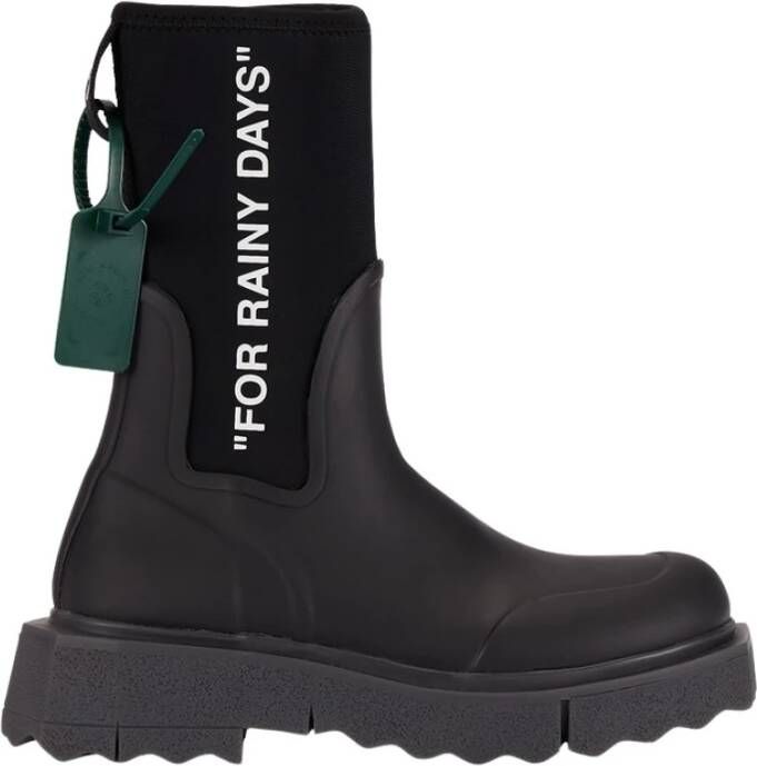 Off-White Boots & laarzen Sponge Rubber Rainboot in zwart