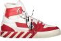 Off White Hoge vulkaniseerde sneakers met diagonale banden Red Heren - Thumbnail 1