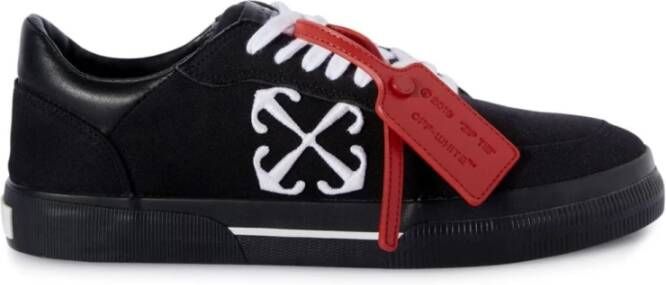 Off White Lage Vulcanized Canvas Sneakers Black Heren