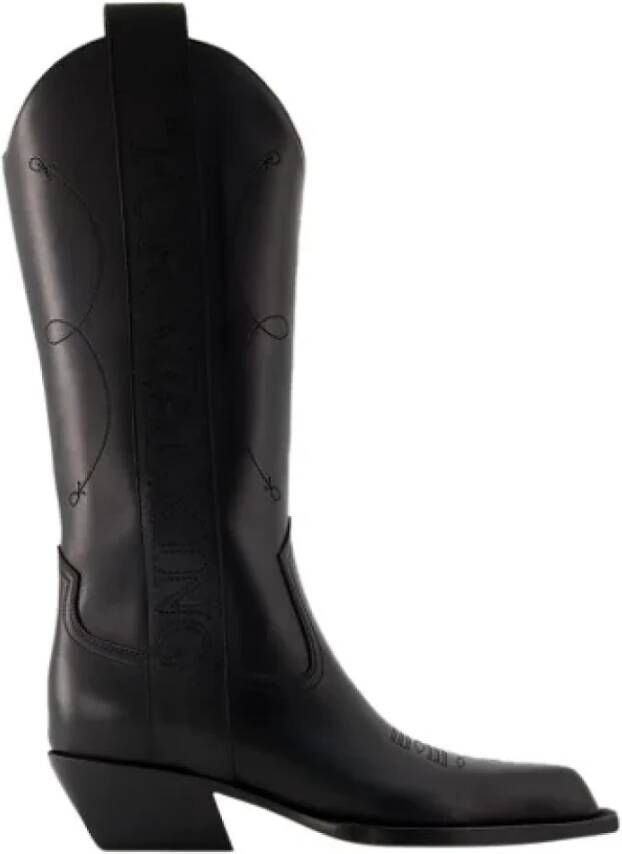 Off White Leather boots Black Dames