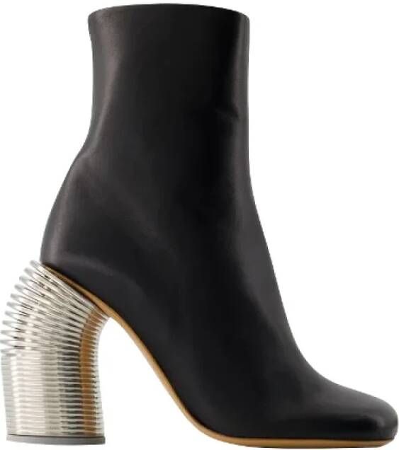 Off White Leather boots Black Dames