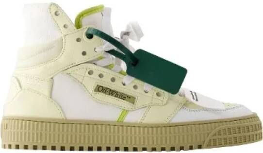 Off White Leather sneakers Beige Dames