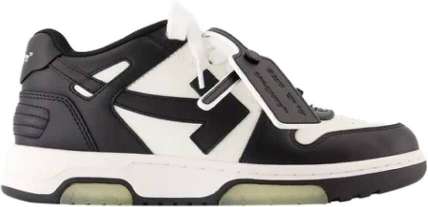 Off White Leather sneakers Black Dames