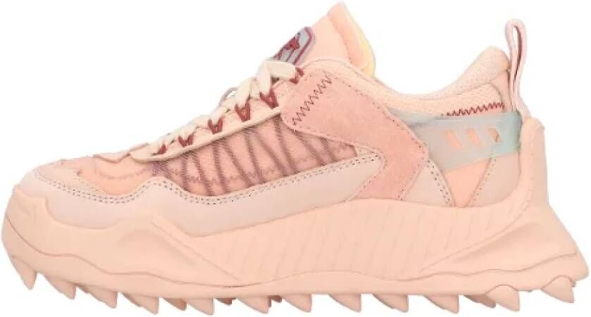 Off White Leather sneakers Pink Dames