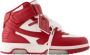 Off White Leather sneakers Red Dames - Thumbnail 1