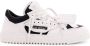 Off White Leren lage sneakers met stoffen inzetstukken White Heren - Thumbnail 1