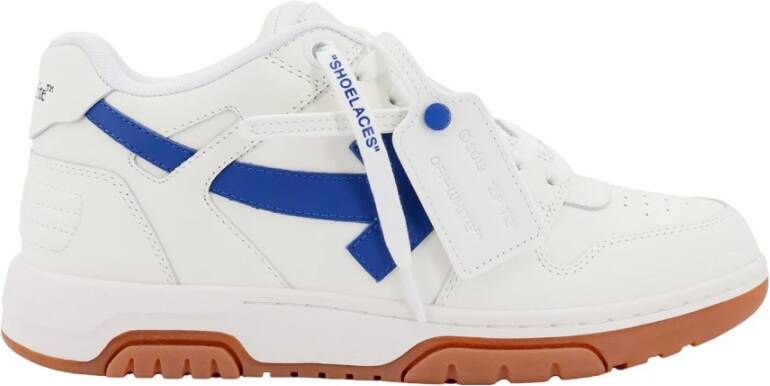 Off White Leren sneakers met ritssluiting White Heren