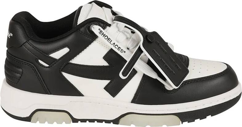 Off White Leren Sneakers Multicolor Dames