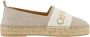 Off White Linnen Espadrilles voor Dames Beige Dames - Thumbnail 1