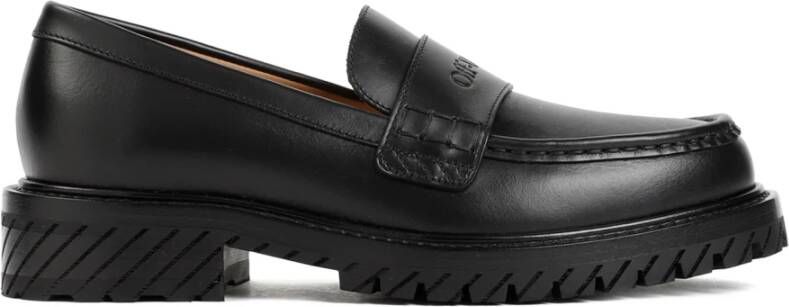 Off White Militaire Loafer Zwart Black Dames