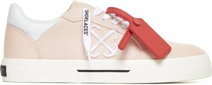 Off White Naakt canvas sneakers met pijllogo Multicolor Dames