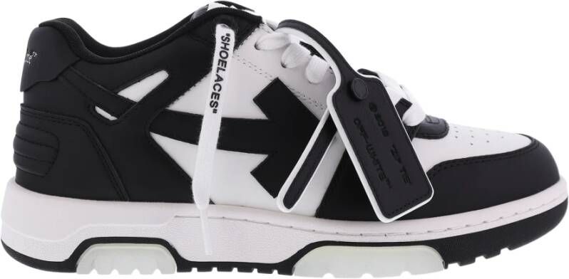 Off White Zwarte Sneakers met OUT OF Office Design Black Dames