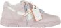 Off White Witte Leren Sneakers voor Vrouwen Pink Dames - Thumbnail 1