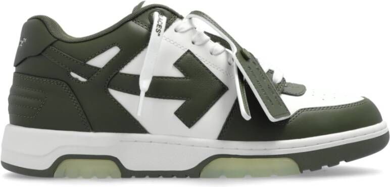 Off White Out Of Office Sportschoenen Green Heren