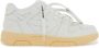 Off White Pijl Leren Sneakers met Gouden Logo White Dames - Thumbnail 1