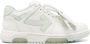 Off White Platte Vetersneakers Mintgroen White Dames - Thumbnail 1