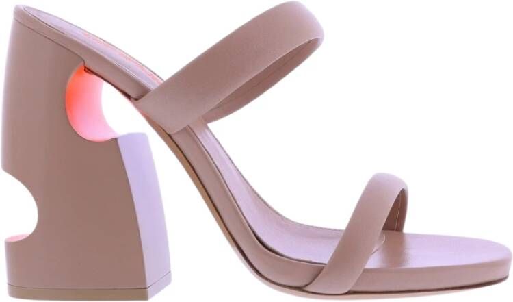 Off White Dames Pop Bulky Nappa Mule Pink Dames