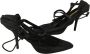 Off-White Chic Zwart Kalfsleren Pumps Met Opaque Hakken - Thumbnail 1