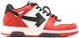 Off White Rood Zwart Kalfsleer Sneakers Red Dames - Thumbnail 1