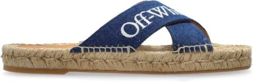 Off-White Criss Cross espadrilles Blauw