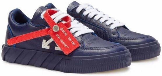 Off-White Kids Vulcanized low-top sneakers Blauw