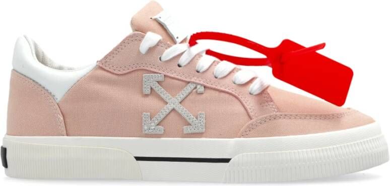 Off White Sneakers Nieuw Laag Vulcanized Animatie Pink Dames