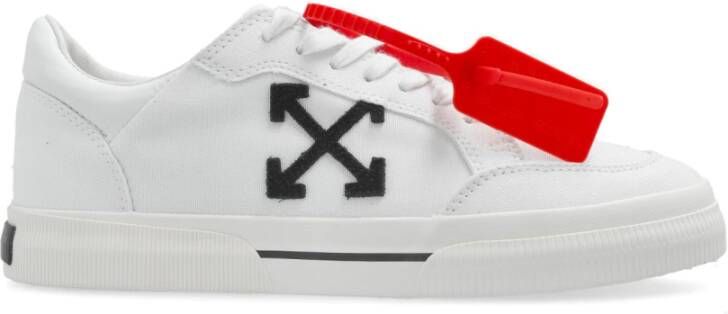 Off White Sneakers Nieuw Laag Vulcanized White Dames