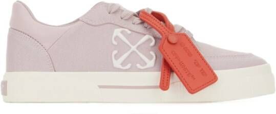 Off White Lage Vulcanized Canvas Sneakers Roze Pink Dames