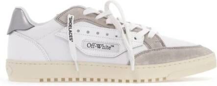 Off White Sneakers van canvas en leer met stijl White Heren